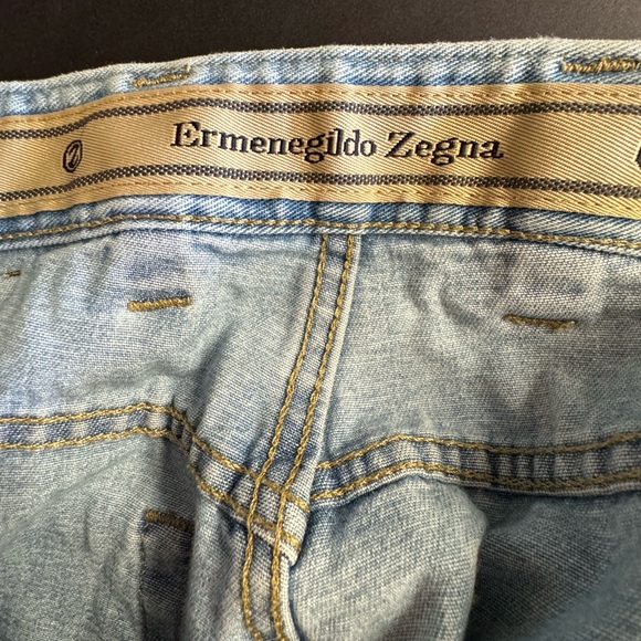 Vtg.Ermenegildo Zegna Made in Italy retro blue denim jeans.5 pockets.Size 32 - Picture 5 of 9